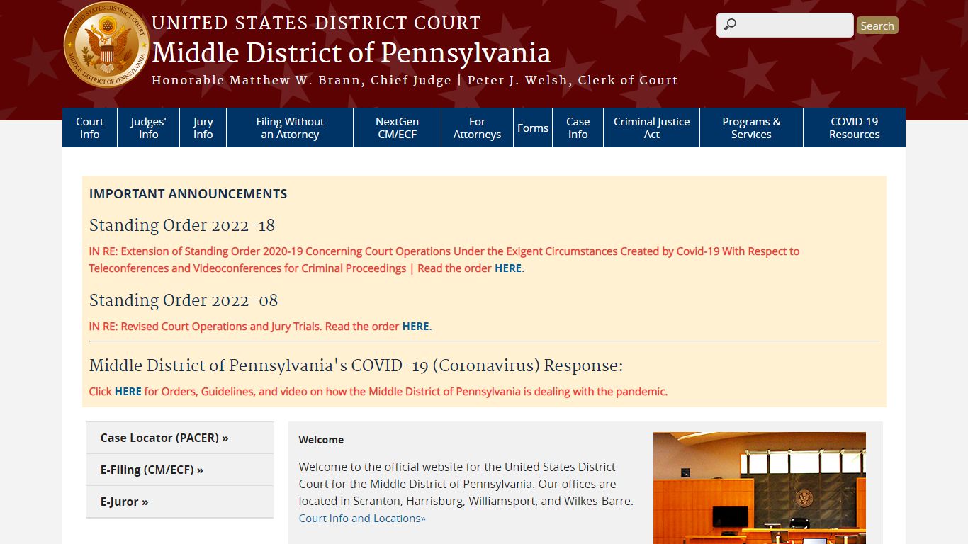 Middle District of Pennsylvania | United States District Court